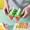Popsicle Mold Set, 6 Watermelon Popsicle Maker, Reusable Ice Cream Molds - Dishwasher Safe, Tolder Babies and Homemade Popsicle